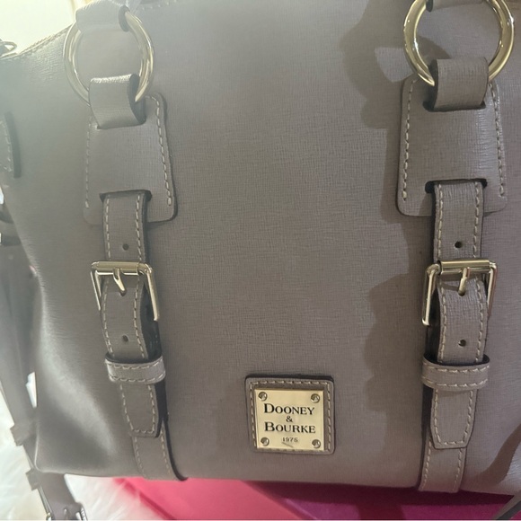 Dooney & Bourke Darcy Satchel Saffiano Leather 14K Gold plated hardware - Picture 4 of 16